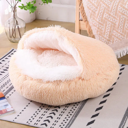 Waterproof cloth dog kennel with semi-enclosed design and removable cover in a gradient colour