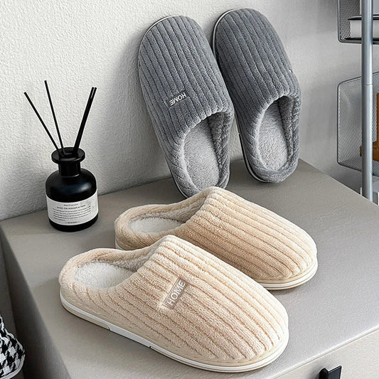 Cozy cotton slippers in various vibrant colors for comfortable indoor wear