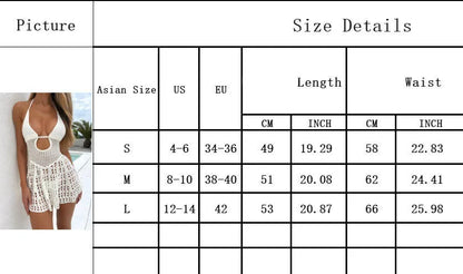 Women's knitted polyester bikini swimsuit in solid black or white colour