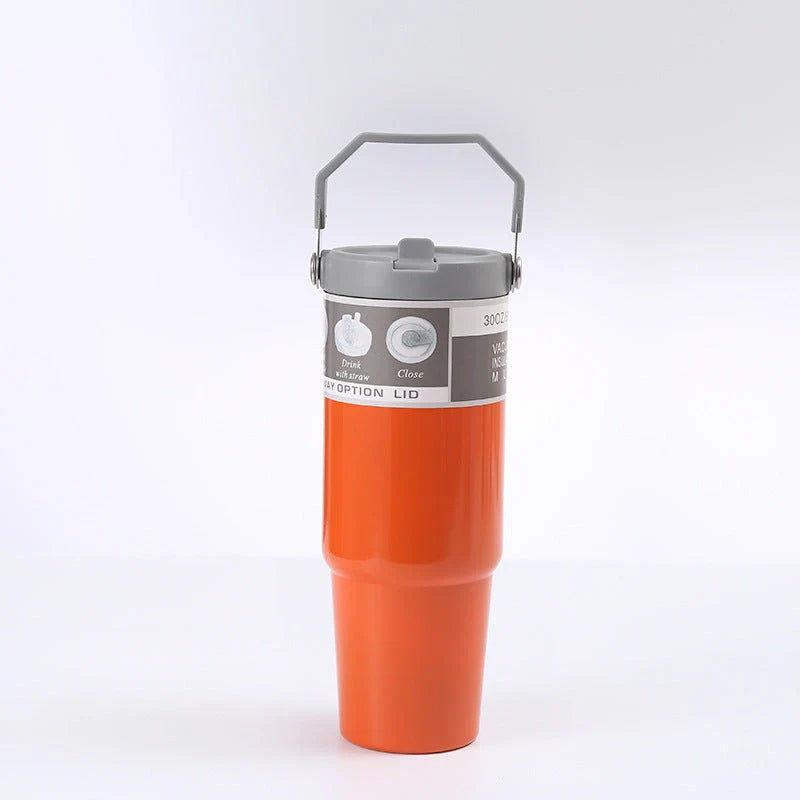 Premium stainless steel insulated tumbler with double-wall vacuum technology, available in multiple vibrant colors and sizes