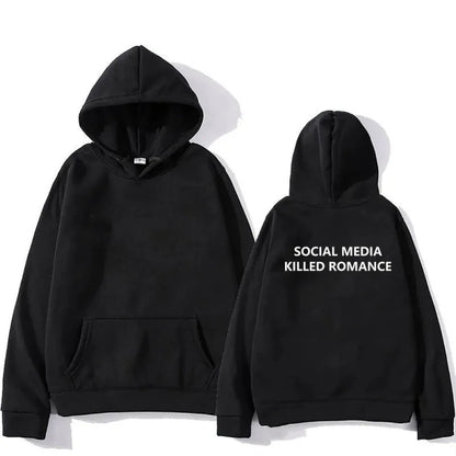 Men's slim fit hoodie with printed spring letter pattern, long sleeves, and hood in polyester material