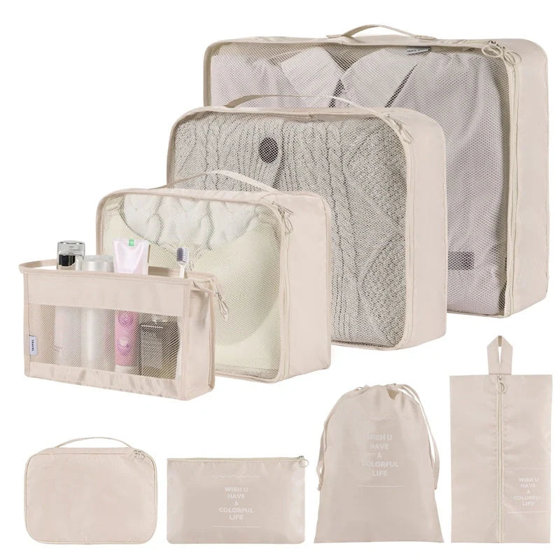 Stylish solid colour polyester storage bags for home organisation