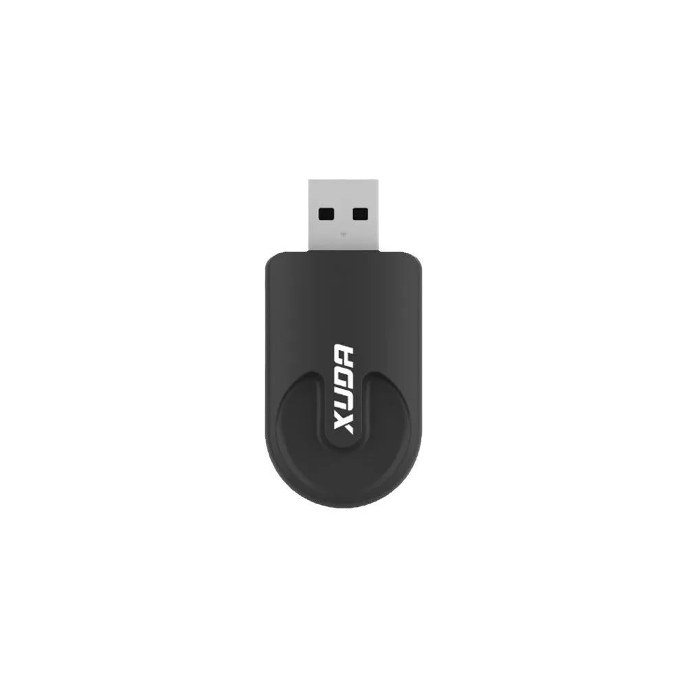 Black CarPlay USB wireless adapter showing compact design with USB connection interface