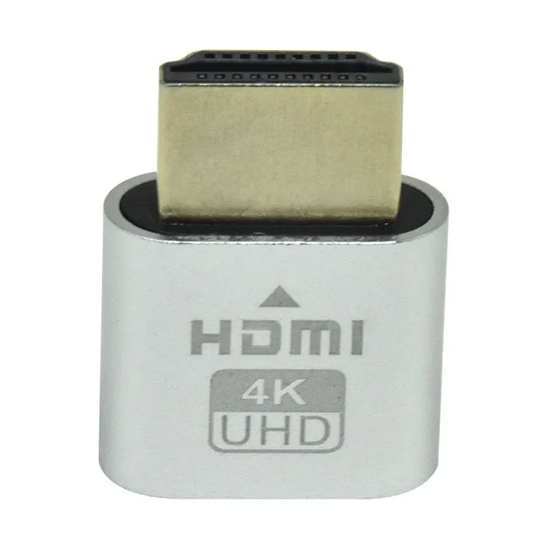 26.5mm HDMI virtual display dongle for graphics card with gold silver black rose gold interface options