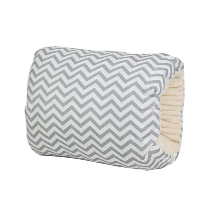 Adjustable nursing pillow with various color options, designed to provide comfort and support for breastfeeding mothers