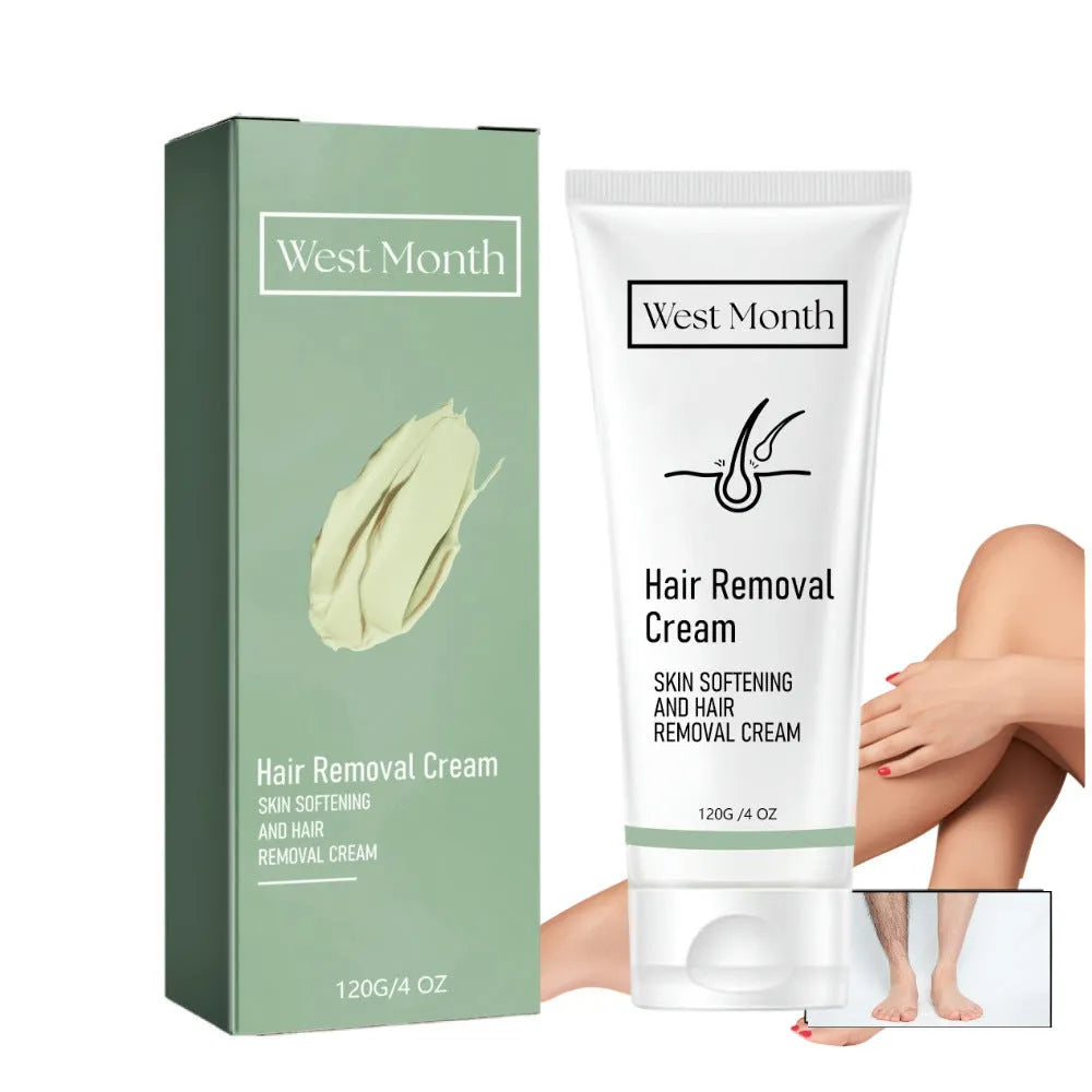 120g tube of mild formula body and armpit depilatory cream for hair removal.