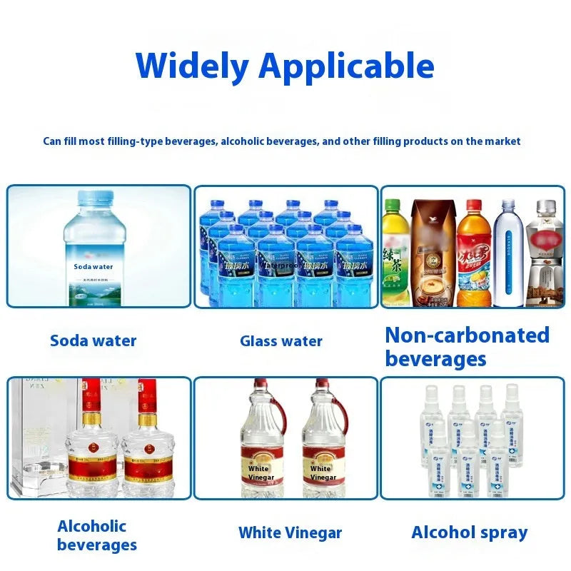 CNC Filling Machine with 5ml-3000ml Dispensing Range and 3000mL/Min Flow Rate for Manual or Automatic Bottling Operations