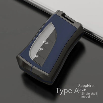 Zinc alloy and TPU Lexus car key case in multiple colours: black, white, brown, blue, green.