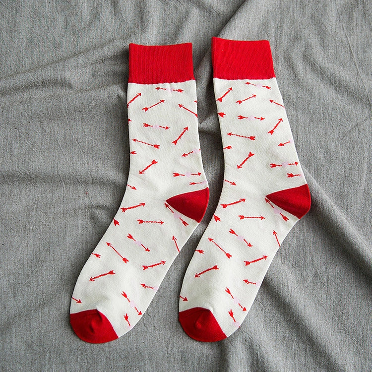 Women's cotton Jacquard cartoon animal tube socks in various designs
