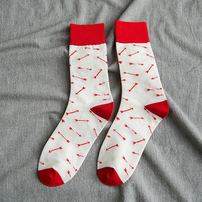 Women's cotton Jacquard cartoon animal tube socks in various designs
