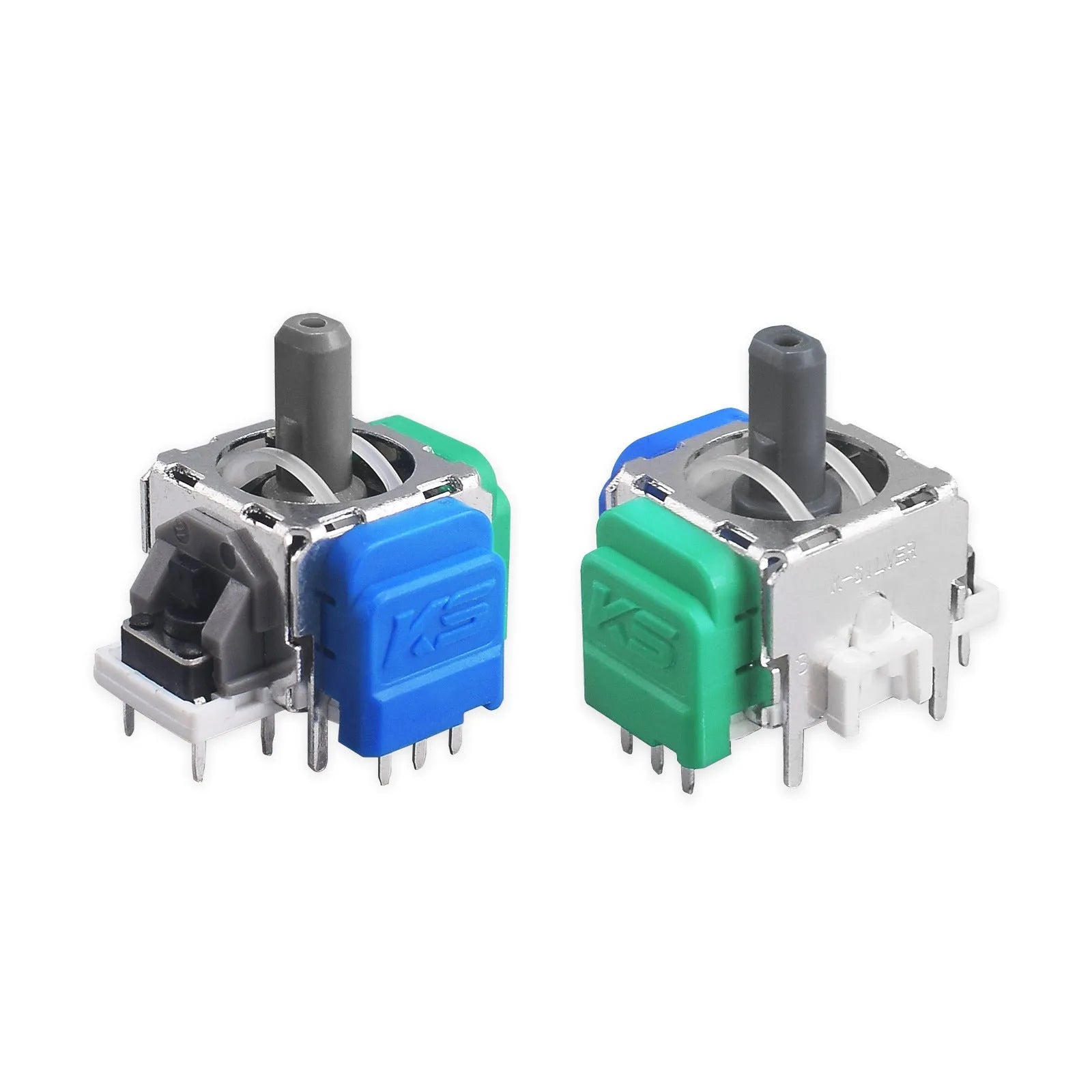 Single black Hall effect magnetic replacement joystick for PS5, PS4, Switch and XBOX controllers.