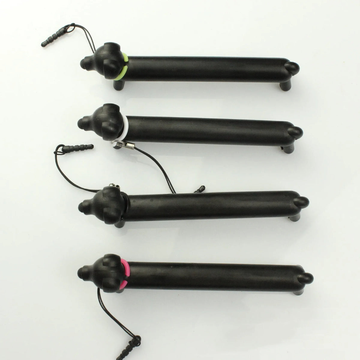Black dog-shaped touch screen stylus with conductive body and phone stand function