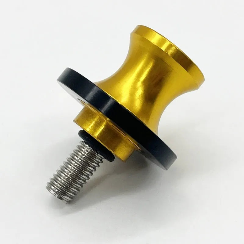 Aluminium alloy frame screw in 6mm, 8mm, and 10mm sizes, shown in blue, red, black, silver, and gold for motorbike parking lift and car trim.