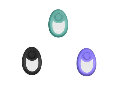 CJEER crystal hair removal device in green, purple, or black with metal ring on back