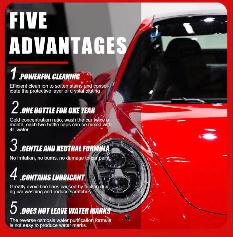 100ml super concentrated car decontamination and polishing high foam cleaner spray bottle