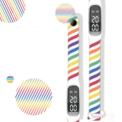 Black and white ultrasonic mosquito repellent bracelet with USB charging cable