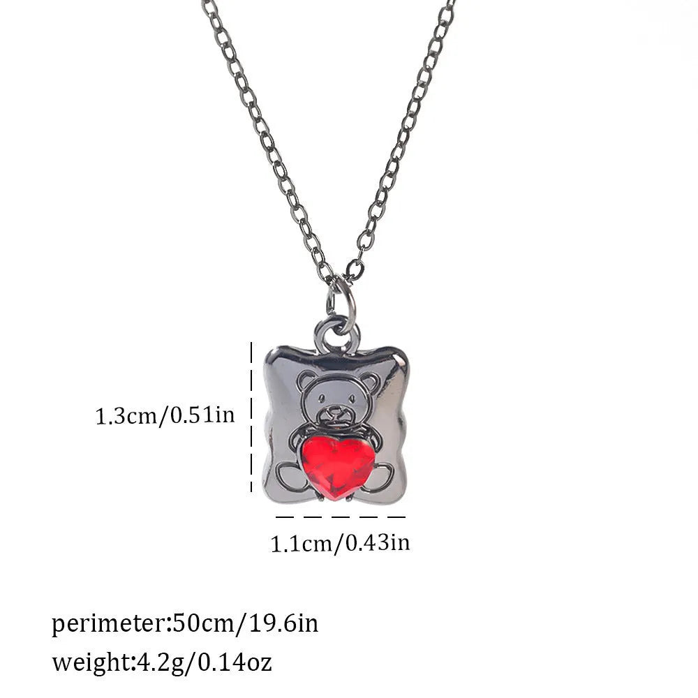 Dark gothic necklace with detailed spider bat pendant on an adjustable metal chain