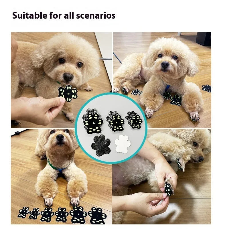 Breathable invisible silicone claw protection pads for dogs in S and M sizes