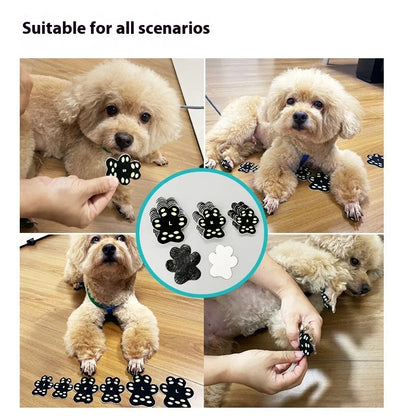 Breathable invisible silicone claw protection pads for dogs in S and M sizes