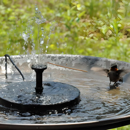 Solar-powered bird fountain with customizable water patterns for your garden or outdoor space