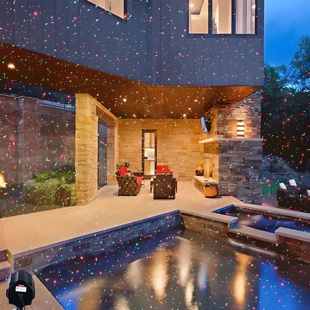 Christmas Sky Star Projection Lamp - Illuminate your garden with a dazzling display of twinkling stars