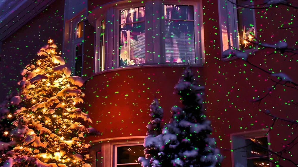 Christmas Sky Star Projection Lamp - Illuminate your garden with a dazzling display of twinkling stars