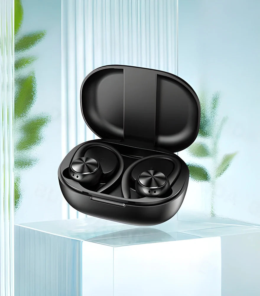 Stylish Bluetooth wireless sports headphones with deep bass and crystal-clear sound for an immersive audio experience