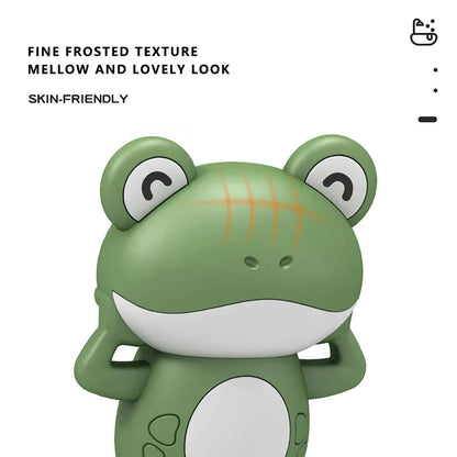 Delightful Clockwork Baby Bath Toy - Cute Frog Design, featuring a pink frog toy with a clockwork mechanism for swimming action