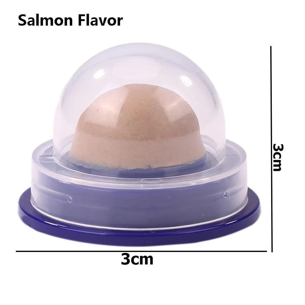 Premium cat treat with salmon flavour and natural ingredients for your feline friend's enjoyment and well-being