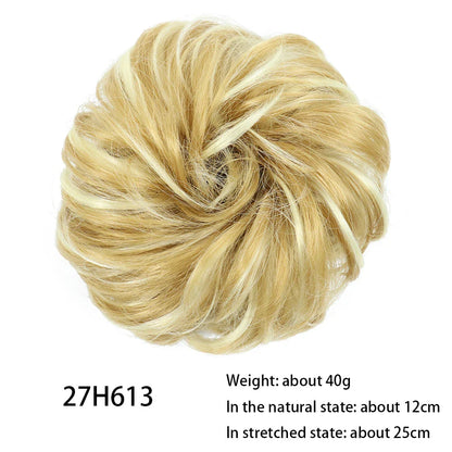Messy Chignon Donut Hair Bun Pad in Fawn Brown colour, a versatile hair accessory that creates a stylish and effortless bun hairstyle.