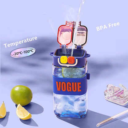Eco-Friendly Leak-Proof Double Drinking Water Bottle with Vibrant Colour Options for Active Kids