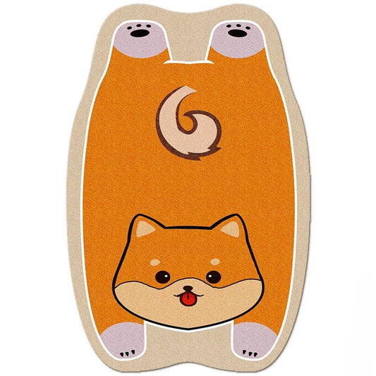 Charming animal-themed decorative rugs in various designs, including cats, foxes, lions, dogs, bunnies, wolves, and bears, adding a touch of whimsy and warmth to living rooms, bedrooms, and other cosy spaces.