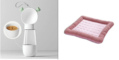 Cooling Dog Bed Mat made of high-tech cooling cloth, providing a refreshing chill for your pet's relaxation and comfort