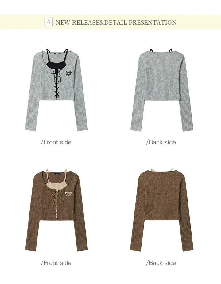 Elegant and cosy embroidered knit cardigan in grey and coffee colours, featuring long sleeves and a slim fit silhouette for stylish British women