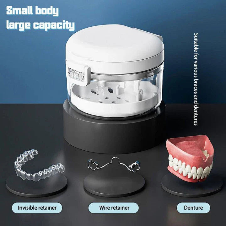 Portable Orthodontic Retainer Case for Storing and Protecting Dental Braces and Appliances