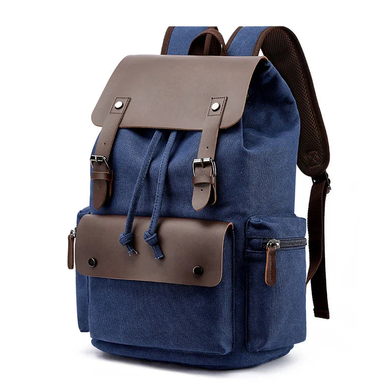 Versatile canvas backpack with spacious capacity, secure draw-string closure, and durable construction for everyday use