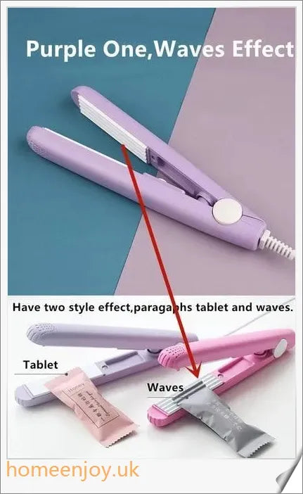 Ceramic Mini Hair Curler with 3D floating plate for creating smooth, silky hairstyles