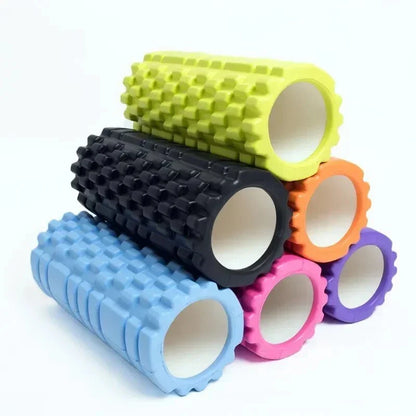 Premium eco-friendly fitness foam roller with massage points for muscle recovery and flexibility