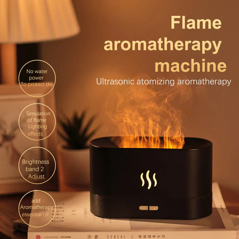 Premium Flame Humidifier with Aromatic Mist and Mesmerising Lighting Effect