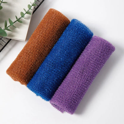 Premium Exfoliating Bath Sponge from Africa with Durable Nylon Construction and Stretchable Design for Full-Body Cleansing