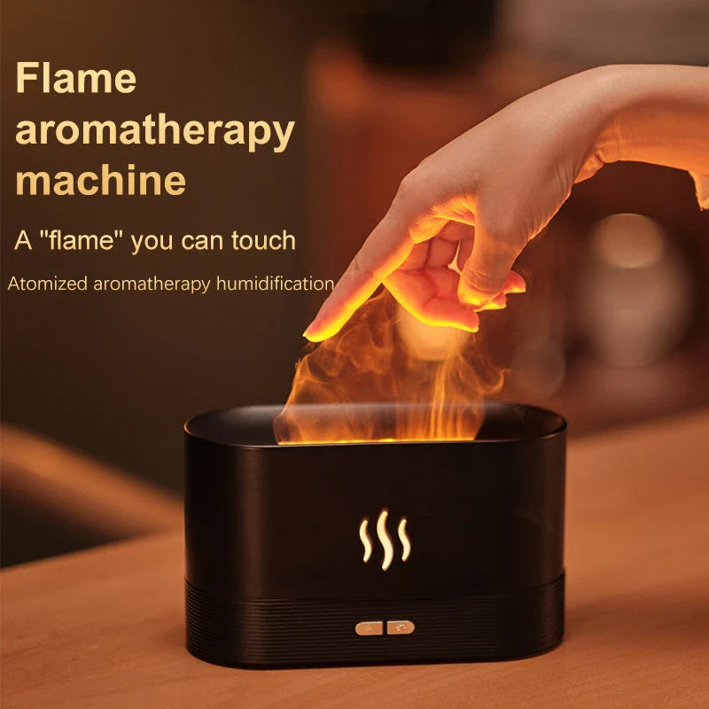 Premium Flame Humidifier with Aromatic Mist and Mesmerising Lighting Effect