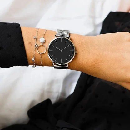 Elegant rose gold women's bracelet watch with a sophisticated and functional design
