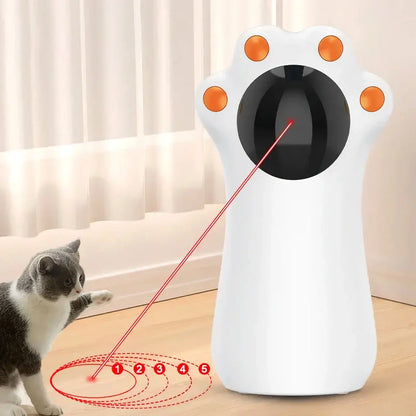 Interactive LED Laser Cat Toy with three speed modes for engaging play and mental stimulation