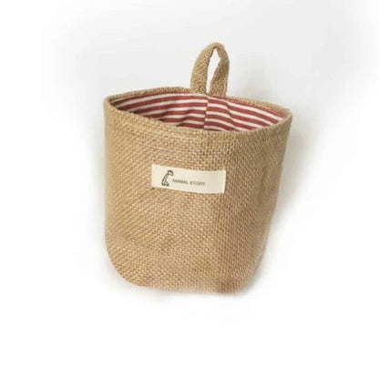 Eco-Friendly Soft Storage Basket made with natural fibres for sustainable home organisation