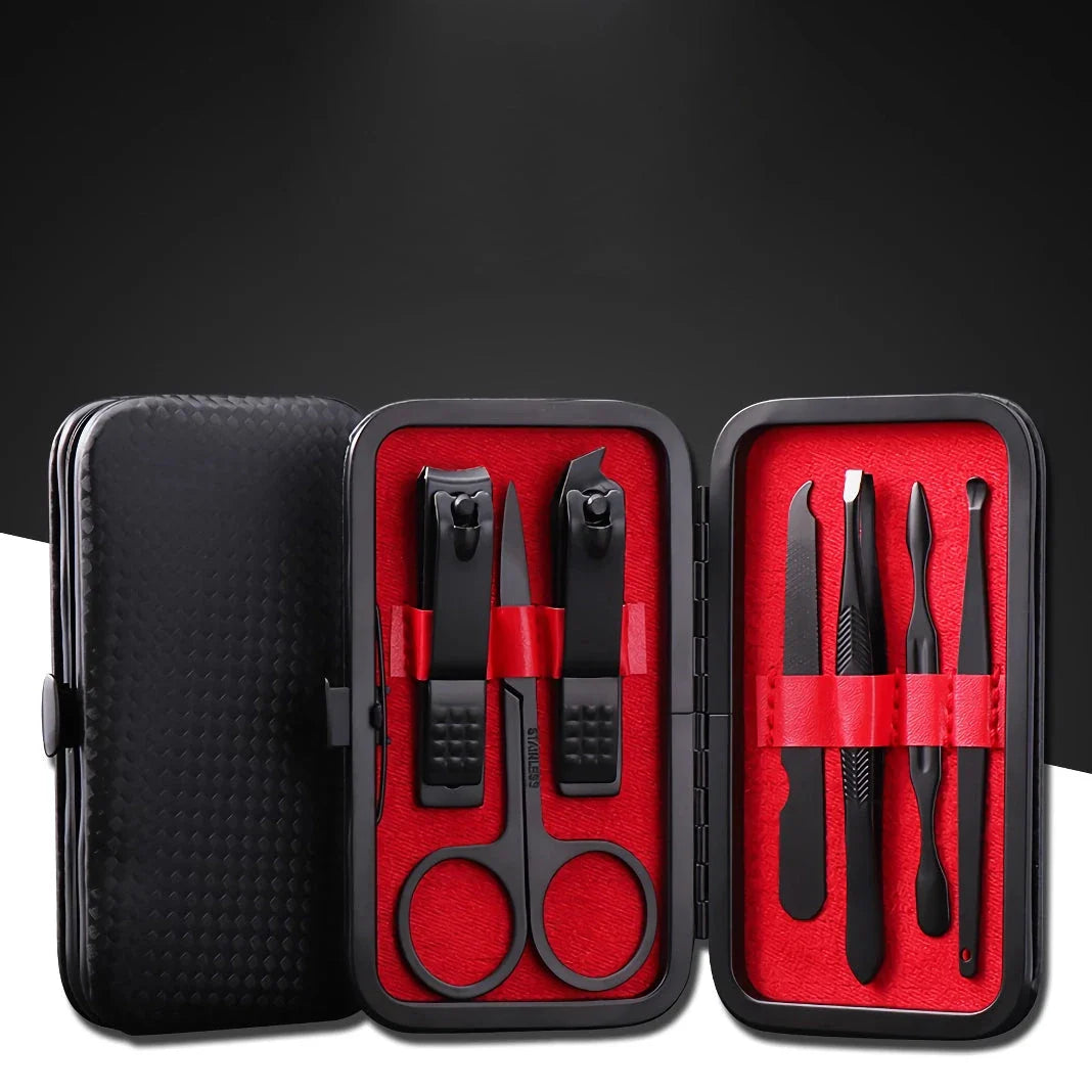 7-Piece Premium Nail Care Kit with Stainless Steel Manicure and Pedicure Tools