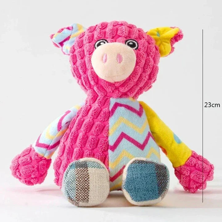 Adorable animal-shaped squeaky chew toy for playful pets in the UK