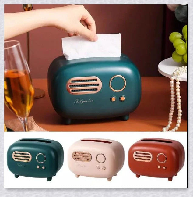 Homeenjoy UK Retro-Inspired Tissue Box Cover - The Conversation Starter for Your Home