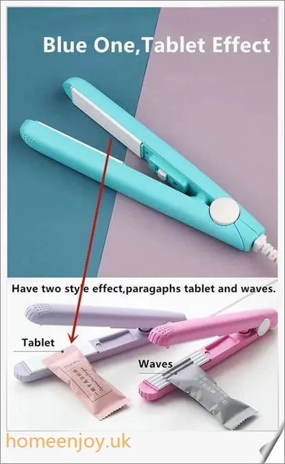 Ceramic Mini Hair Curler with 3D floating plate for creating smooth, silky hairstyles