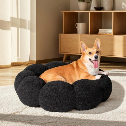 Comforting Flower Cuddler Dog Bed in a charming flower shape, providing a cosy and supportive sleeping spot for medium-sized pets