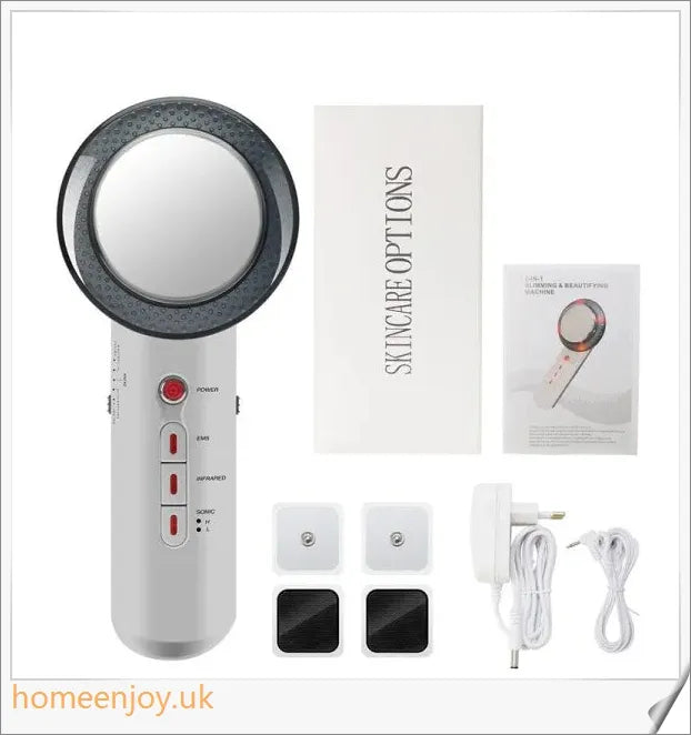 Ultrasonic Cavitation Fat Burner Device with Infrared Therapy and Microcurrent for Body Slimming and Anti-Cellulite Treatment